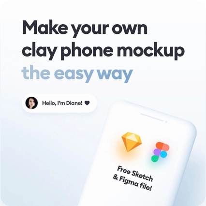 Make your own clay phone mockup the easy way
